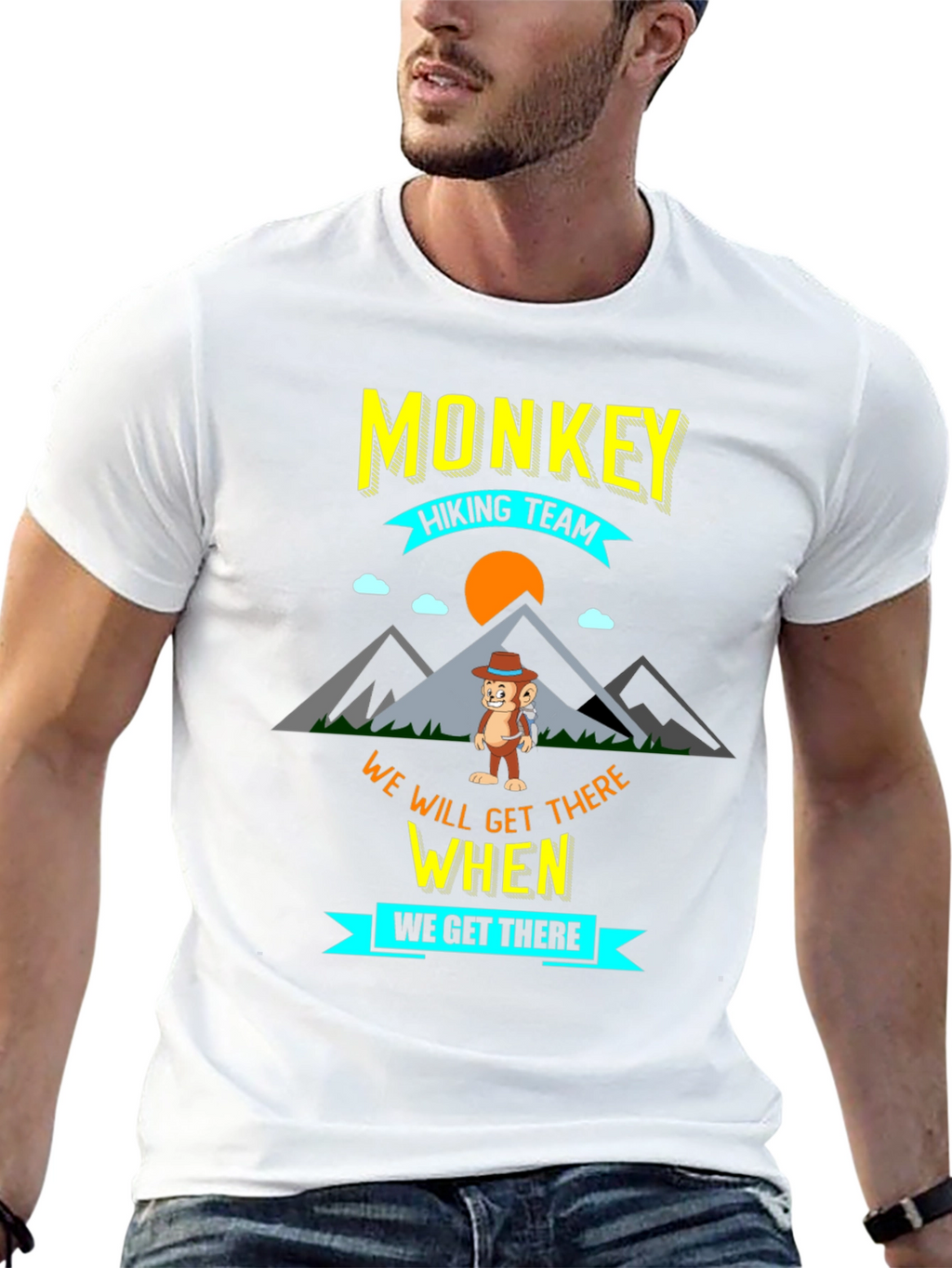Monkey Hiking Team Adventure T-Shirt