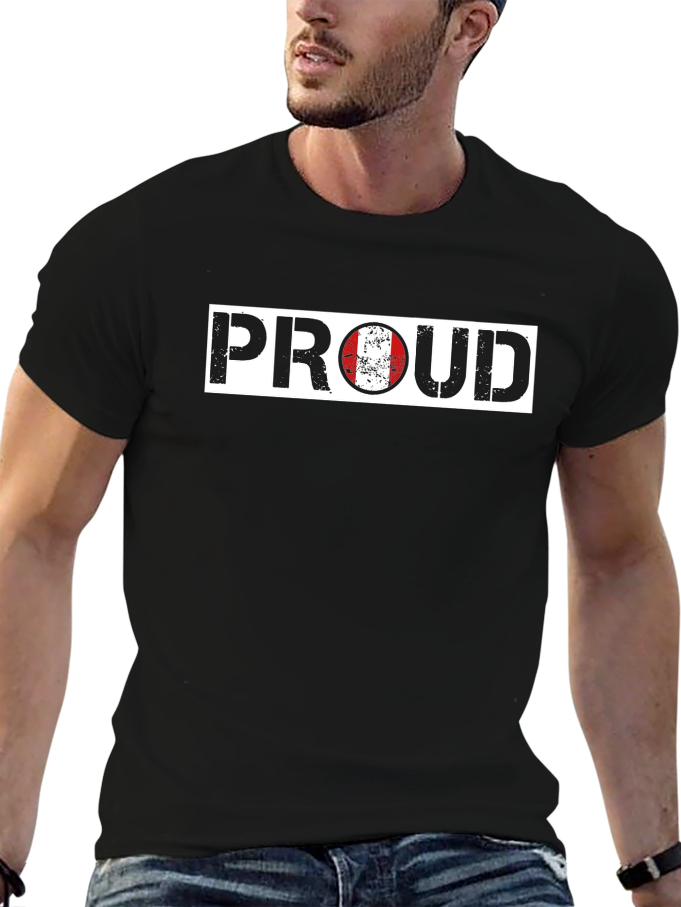 Proud Peru Flag Graphic T-Shirt