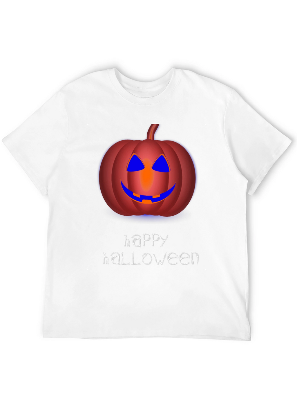 Happy Halloween Pumpkin Graphic Tee - Mens Black T-Shirt