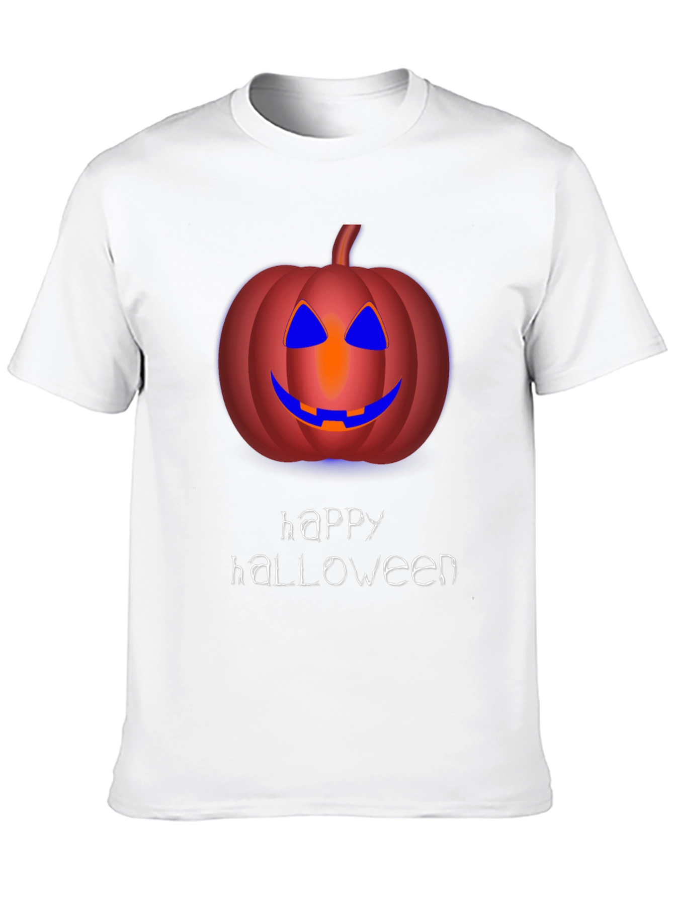 Happy Halloween Pumpkin Graphic Tee - Mens Black T-Shirt