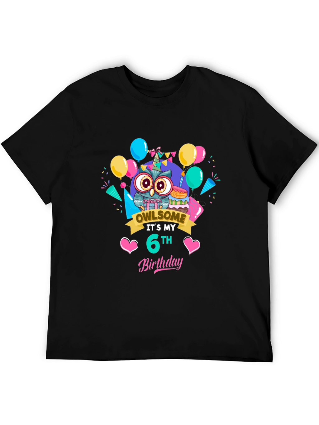 Owl Birthday 6th T-Shirt