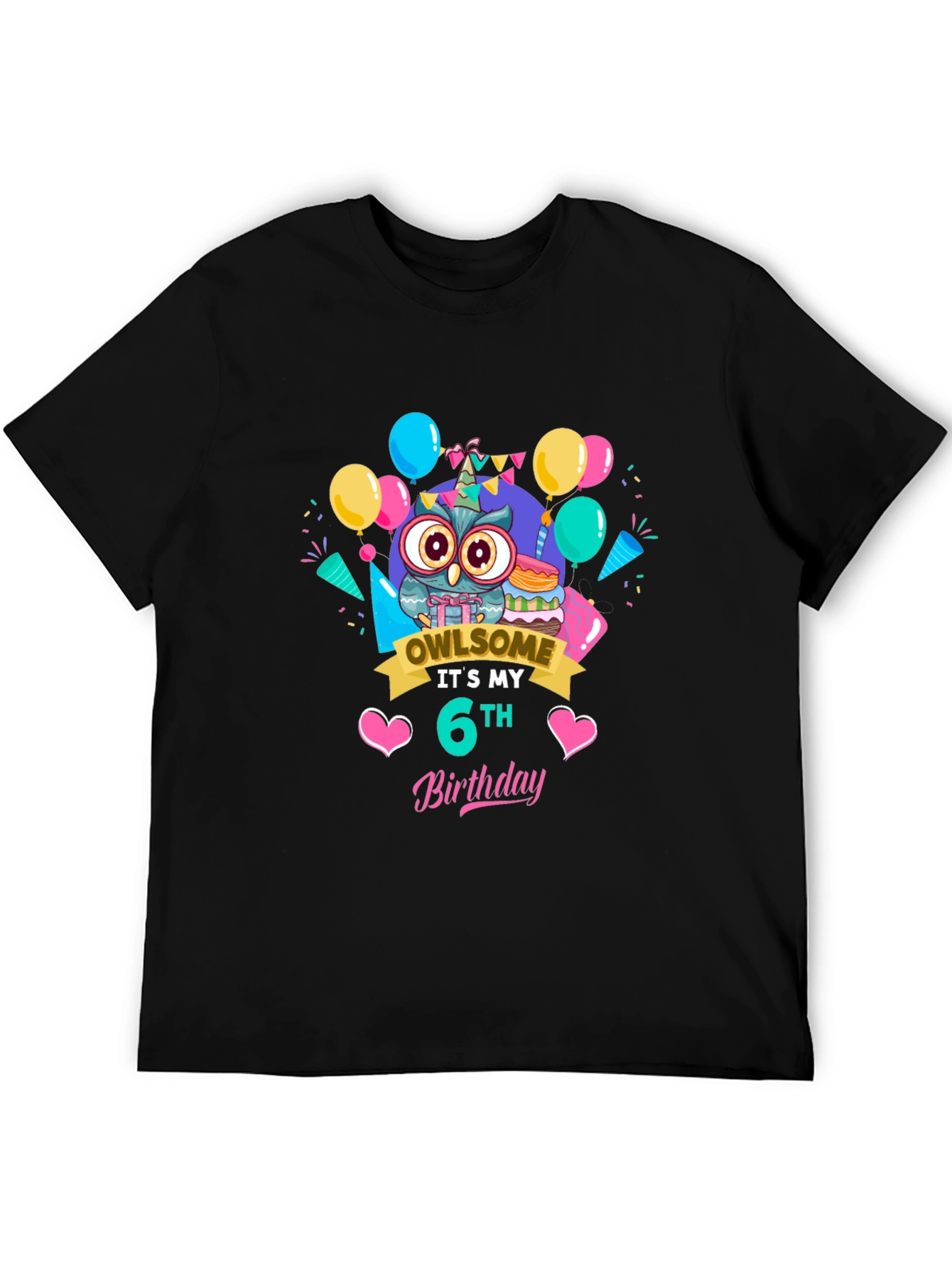 Owl Birthday 6th T-Shirt