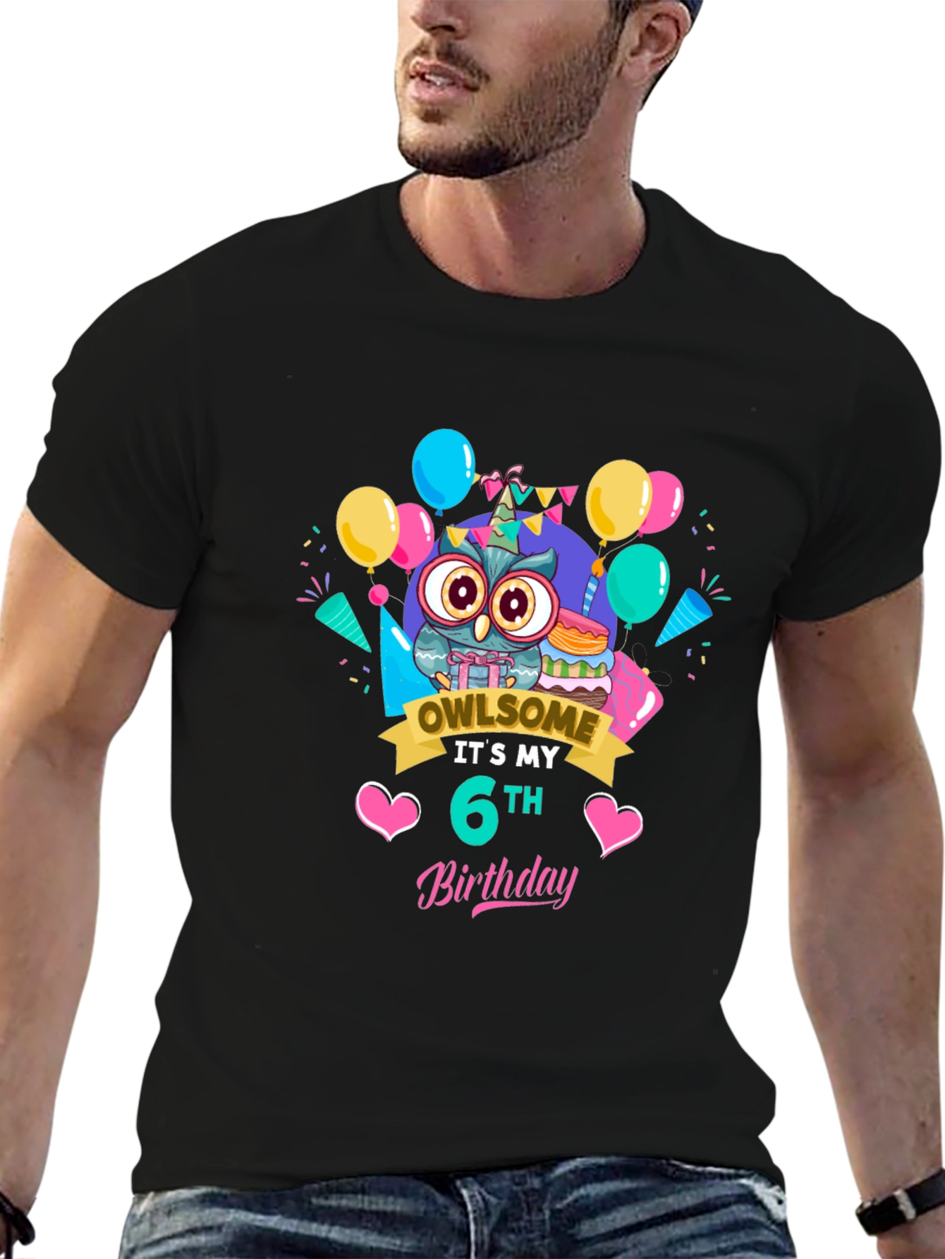 Owl Birthday 6th T-Shirt