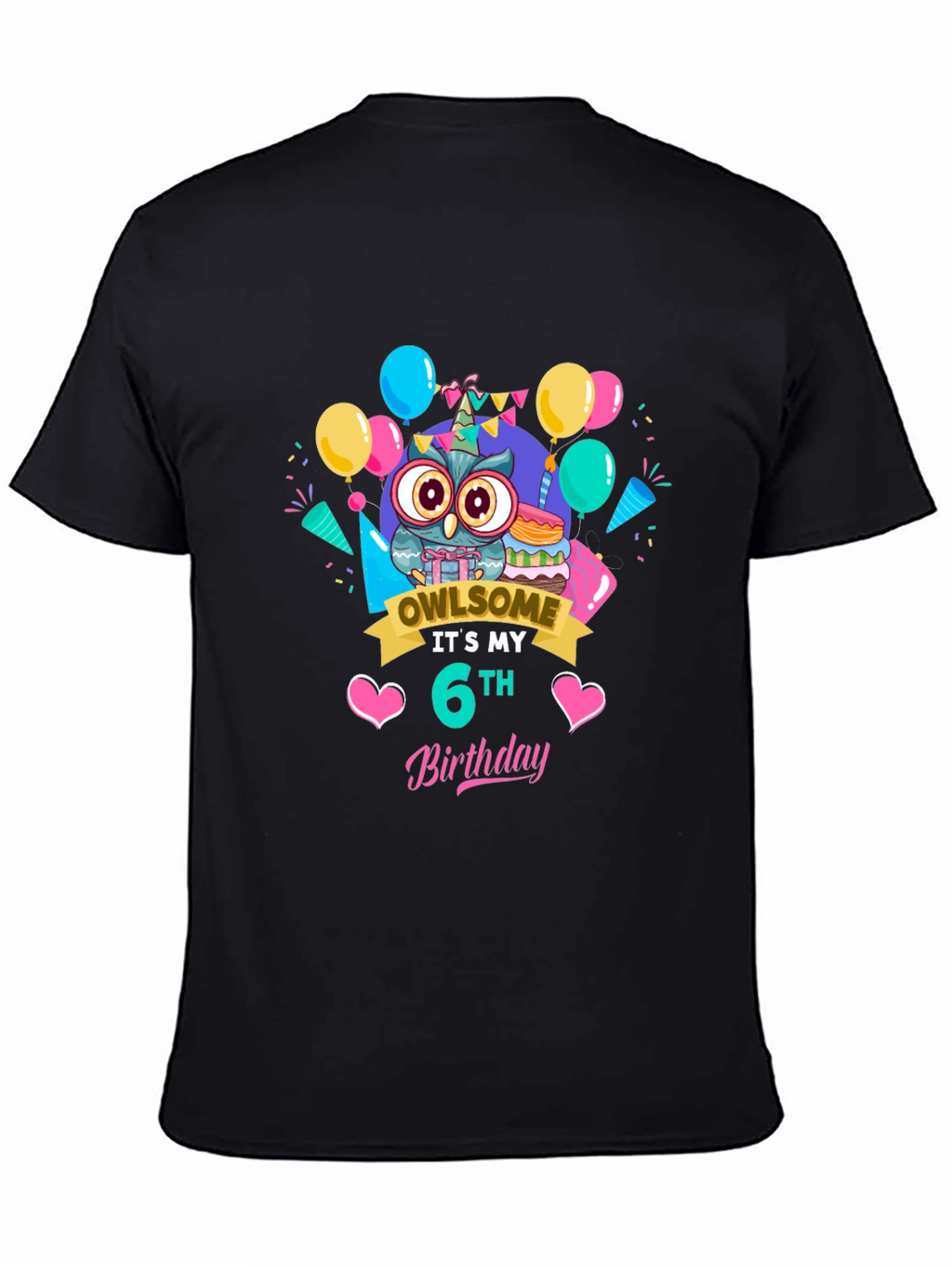 Owl Birthday 6th T-Shirt