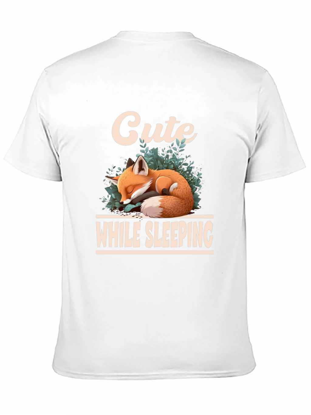Cute Sleeping Fox Graphic T-Shirt