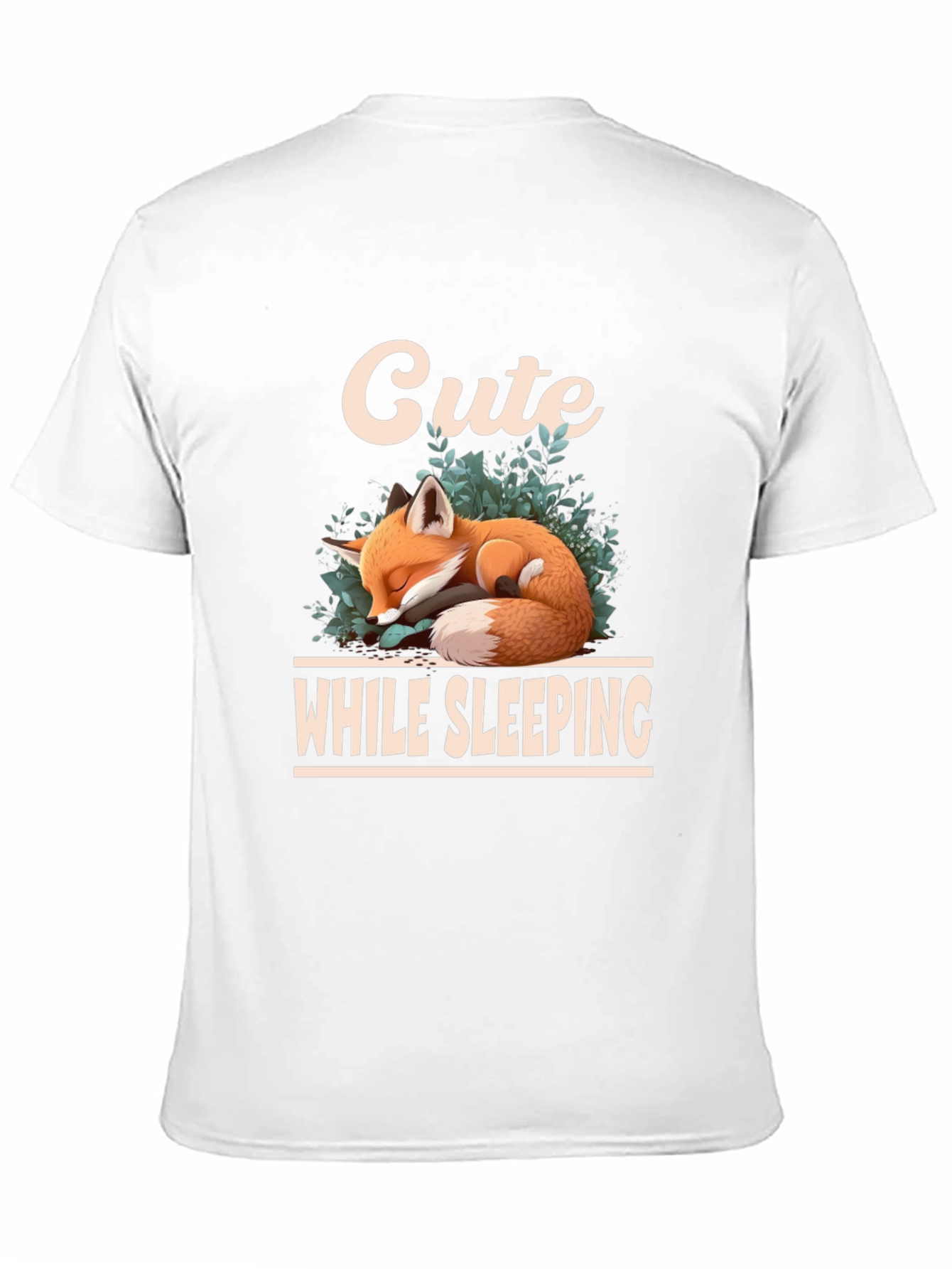Cute Sleeping Fox Graphic T-Shirt