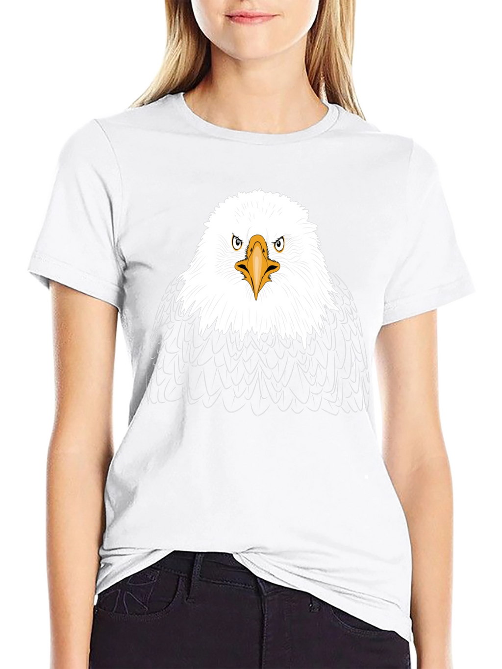 Bald Eagle Graphic Print Tee - Patriotic Style
