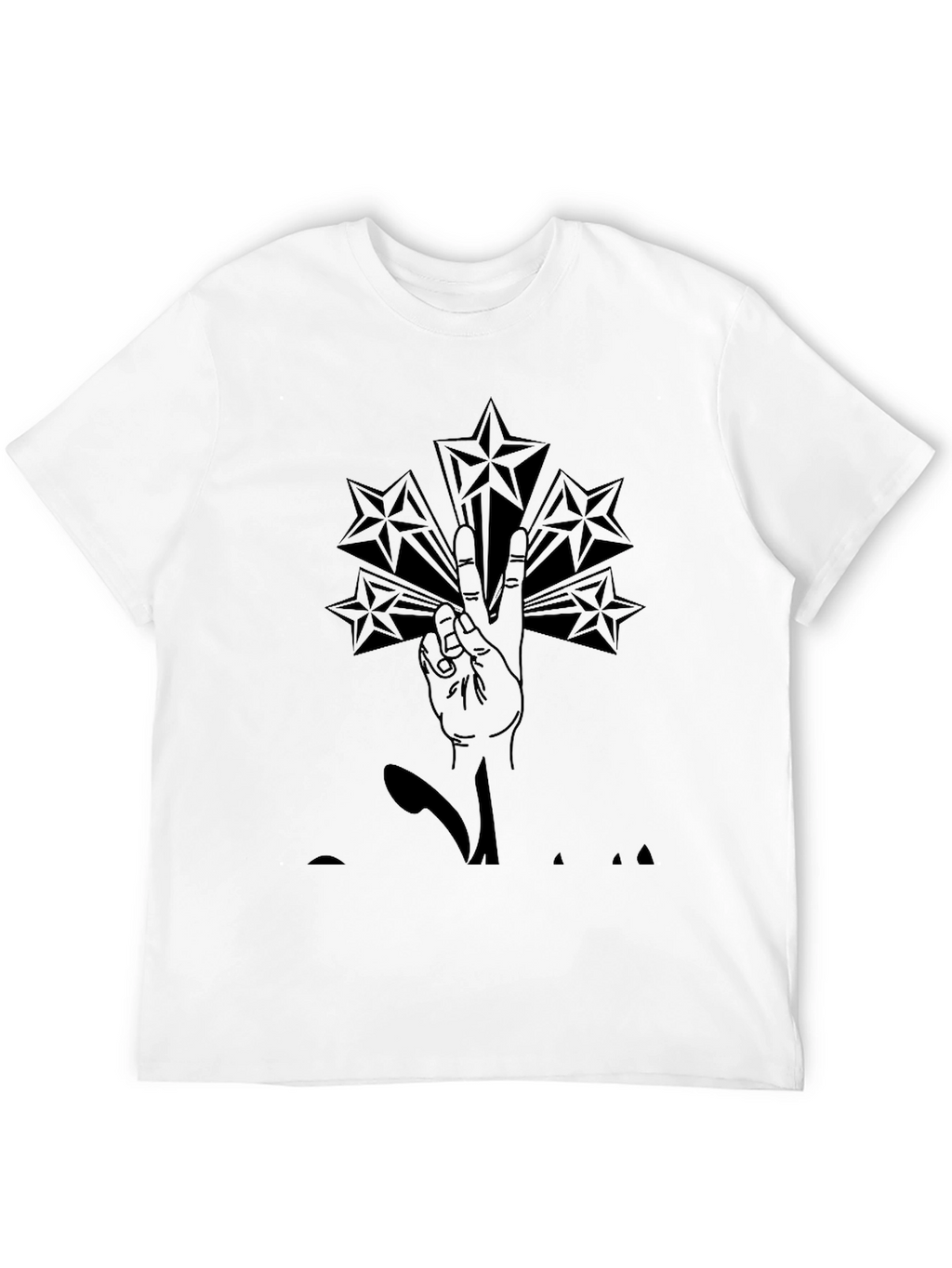 Star Power Peace Sign Graphic Tee