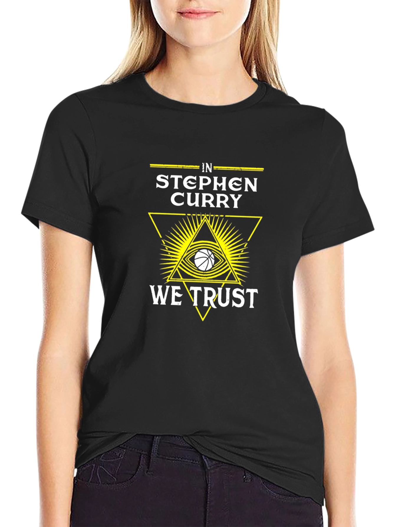 In Stephen Curry We Trust Black T-Shirt