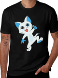 Cool Cat T-Shirt - Black Graphic Tee