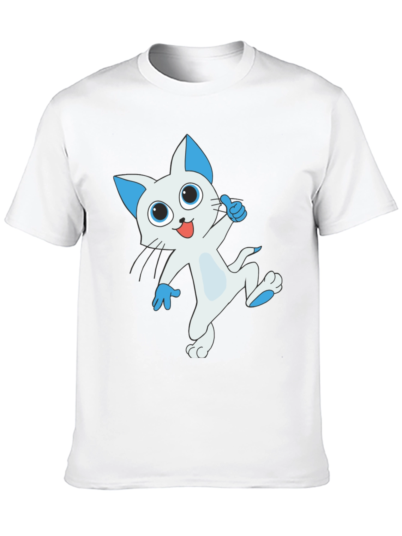 Cool Cat T-Shirt - Black Graphic Tee
