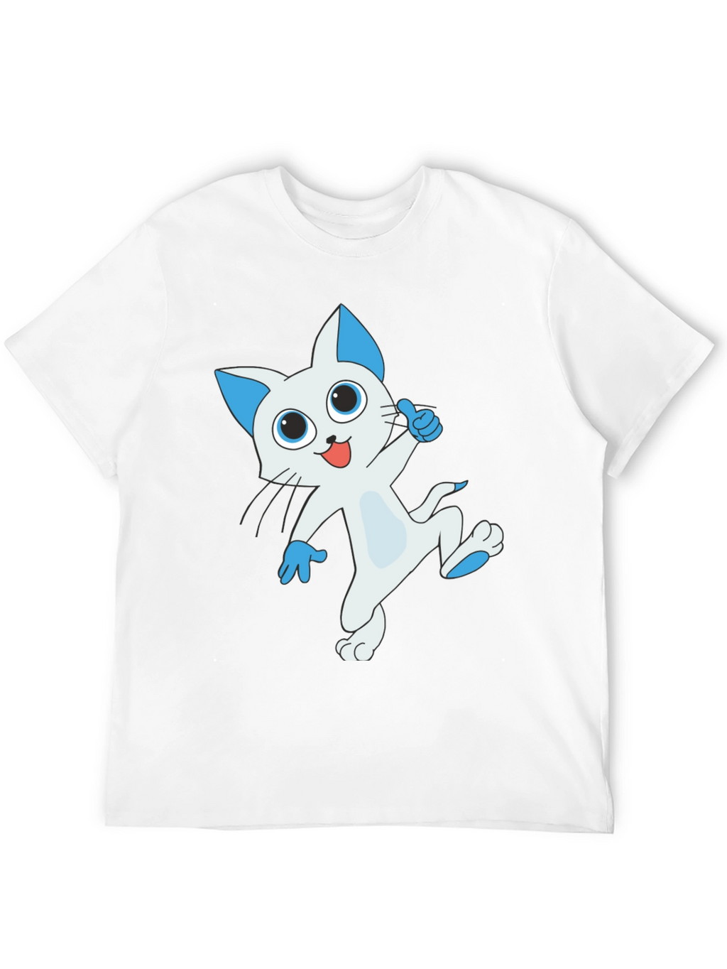 Cool Cat T-Shirt - Black Graphic Tee