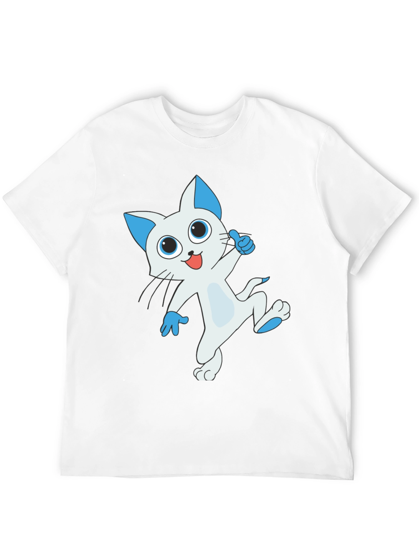 Cool Cat T-Shirt - Black Graphic Tee