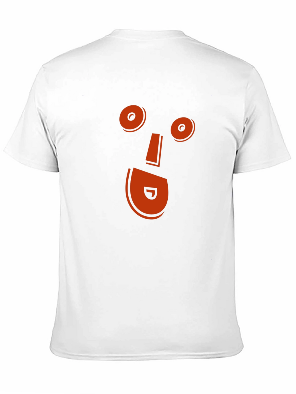 Orange Face Graphic Black T-Shirt