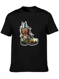 Floral Boot T-Shirt - Nature Inspired Graphic Tee