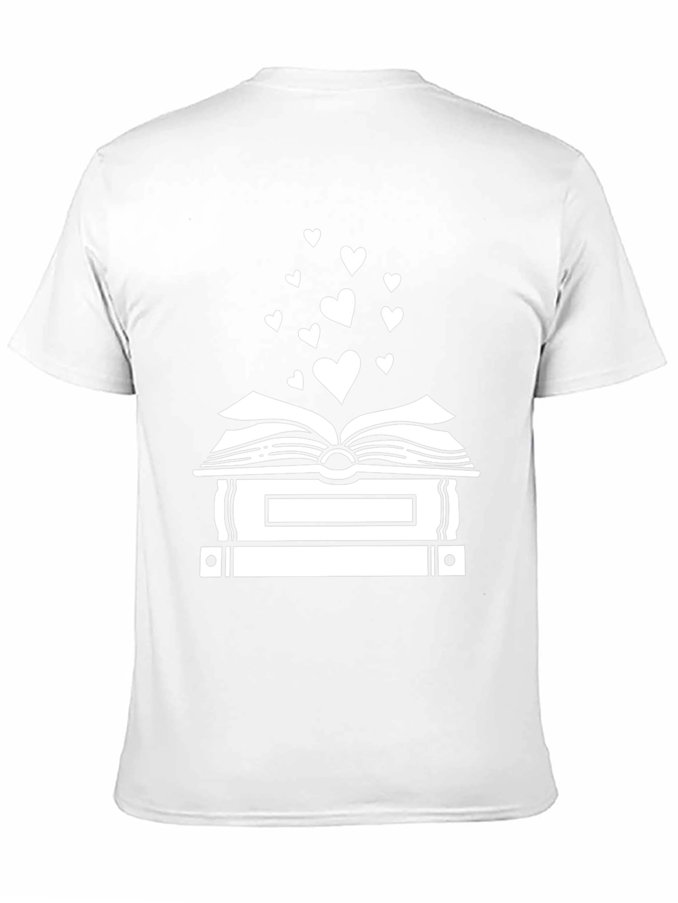 Book Lovers Heart Stack T-Shirt