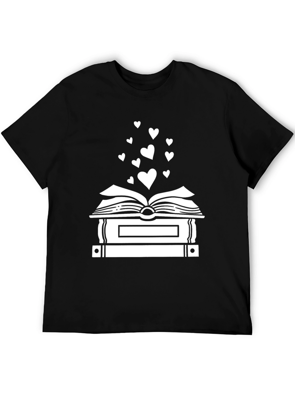 Book Lovers Heart Stack T-Shirt