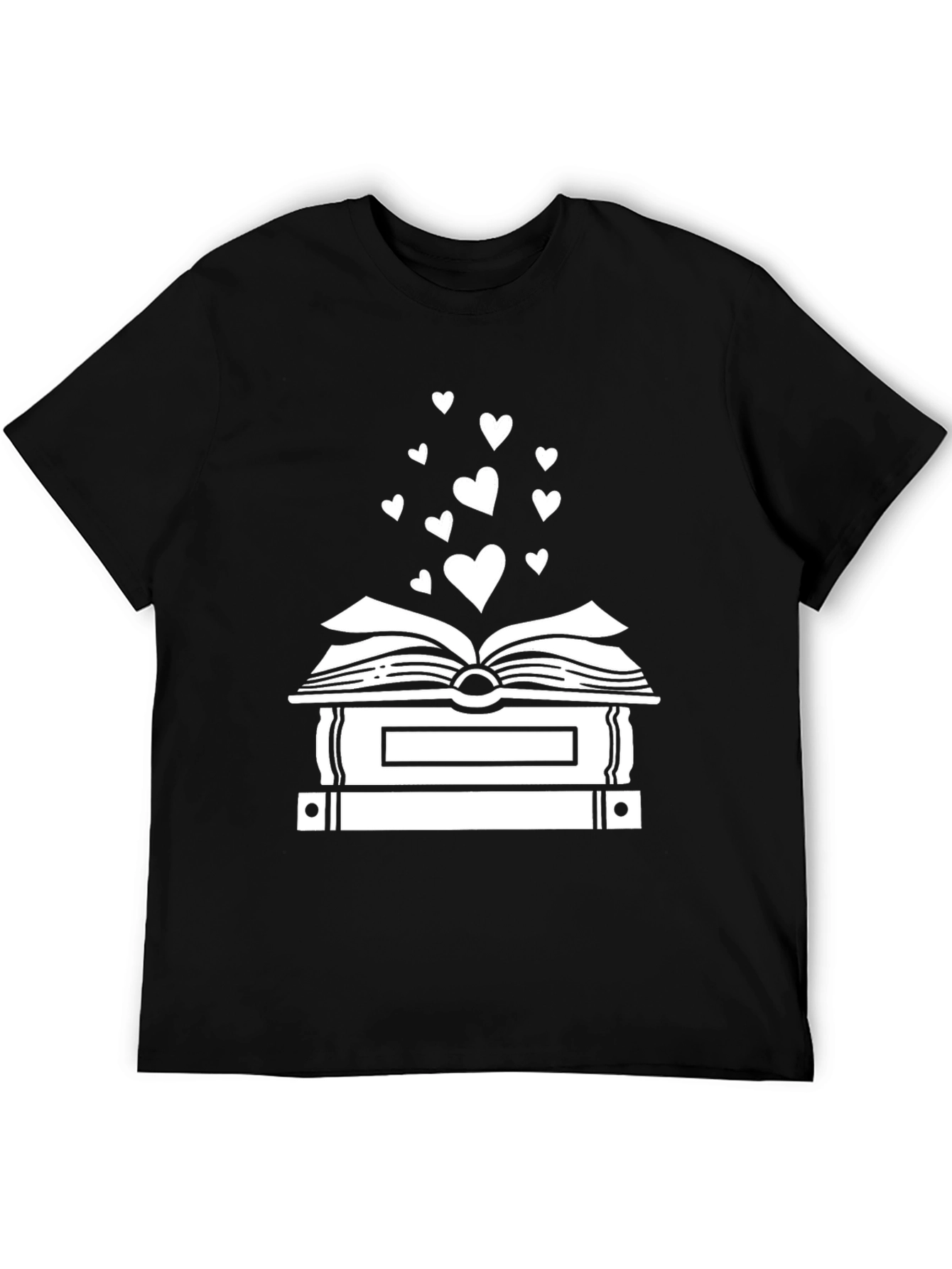 Book Lovers Heart Stack T-Shirt