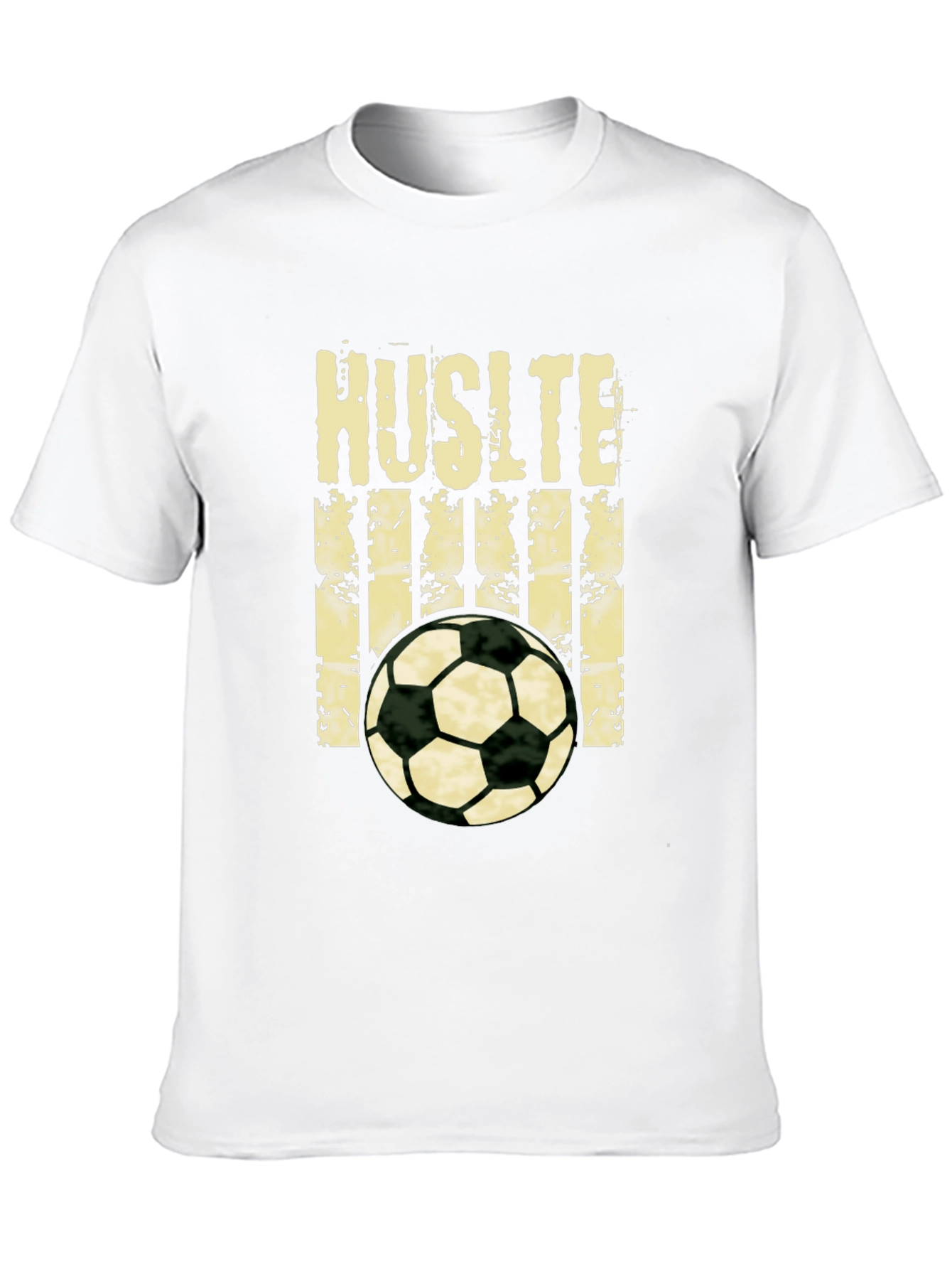 Hustle Soccer T-Shirt - Black Graphic Tee
