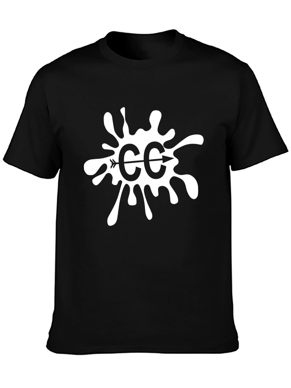 CC Arrow Splatter Graphic Black Tee