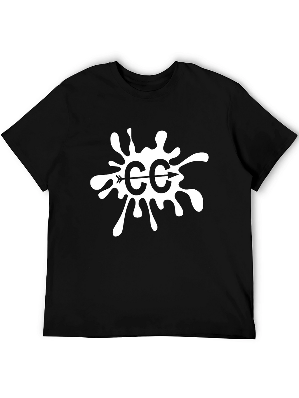 CC Arrow Splatter Graphic Black Tee