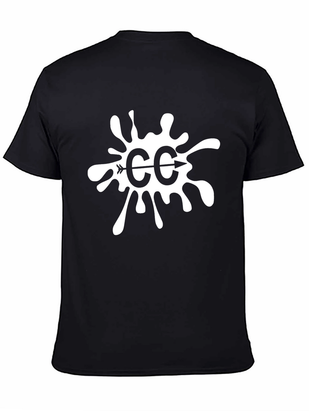 CC Arrow Splatter Graphic Black Tee