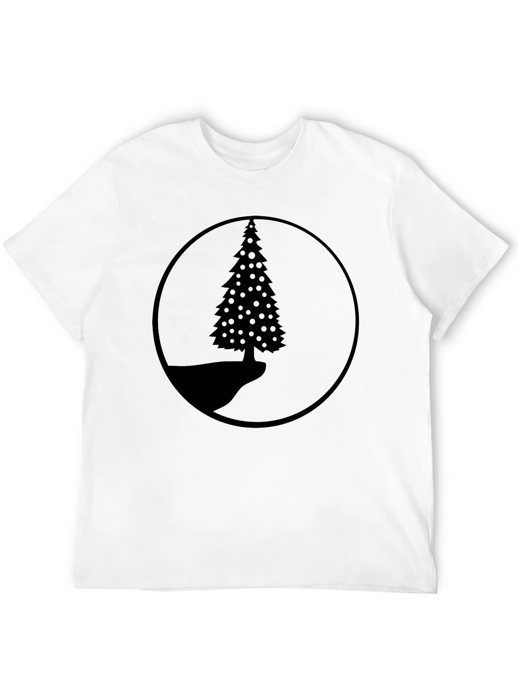 Nature Scene Black Graphic T-Shirt