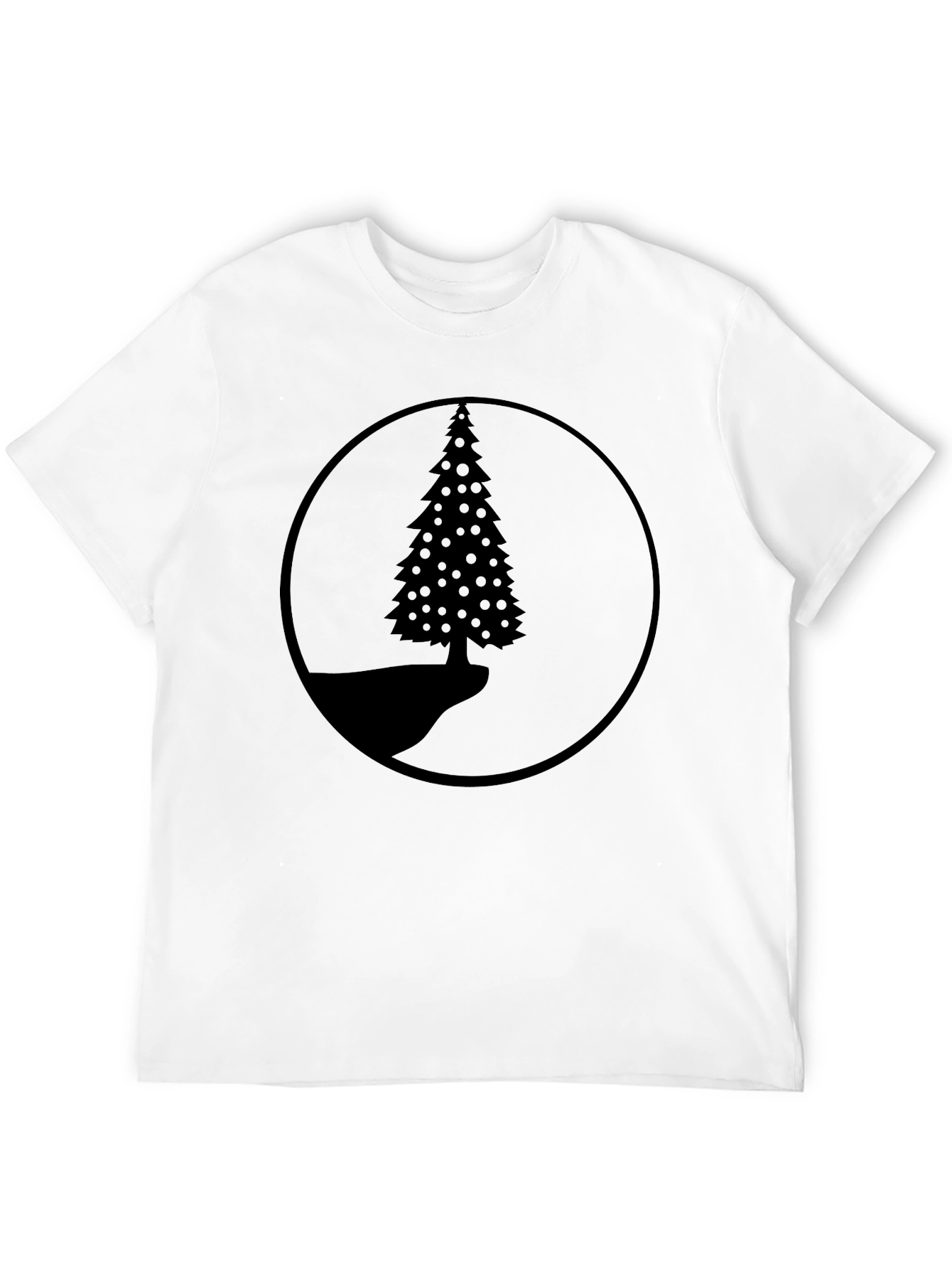 Nature Scene Black Graphic T-Shirt