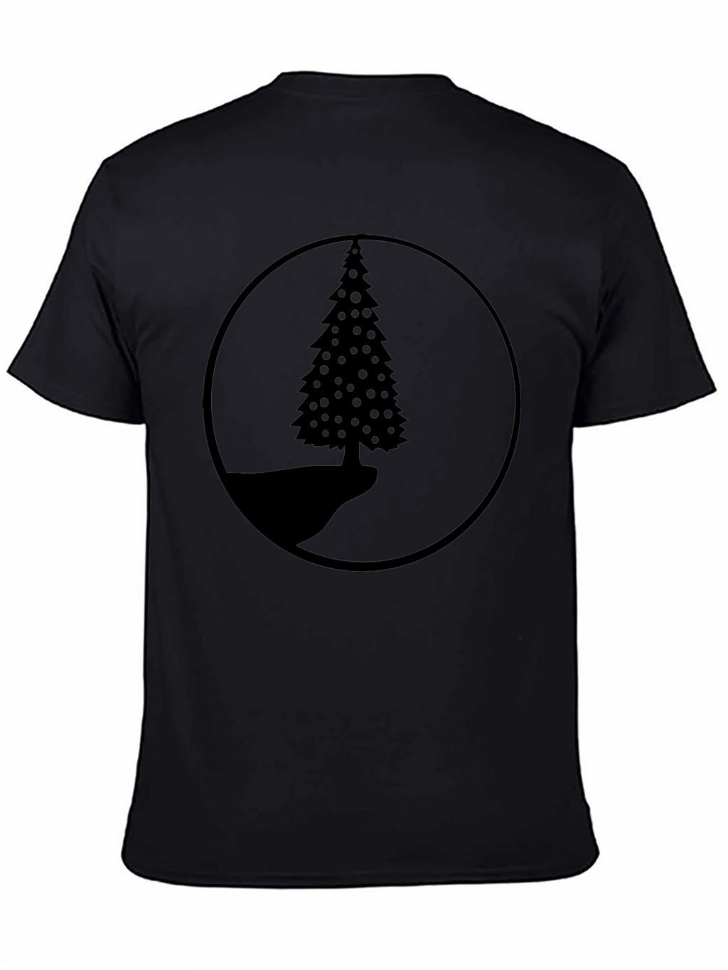Nature Scene Black Graphic T-Shirt