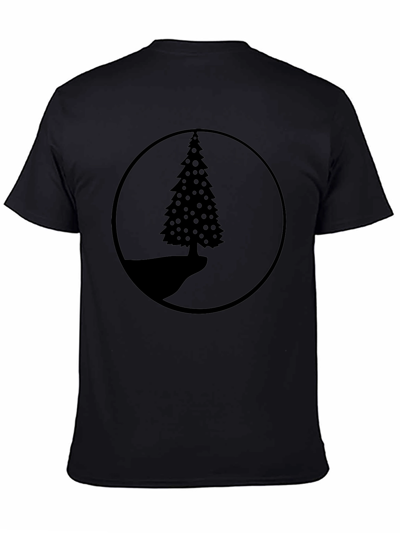 Nature Scene Black Graphic T-Shirt