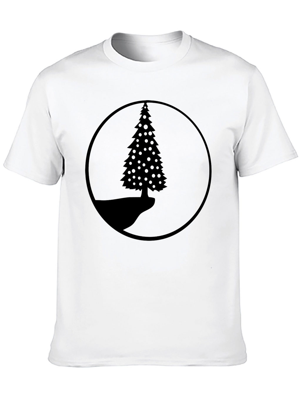 Nature Scene Black Graphic T-Shirt