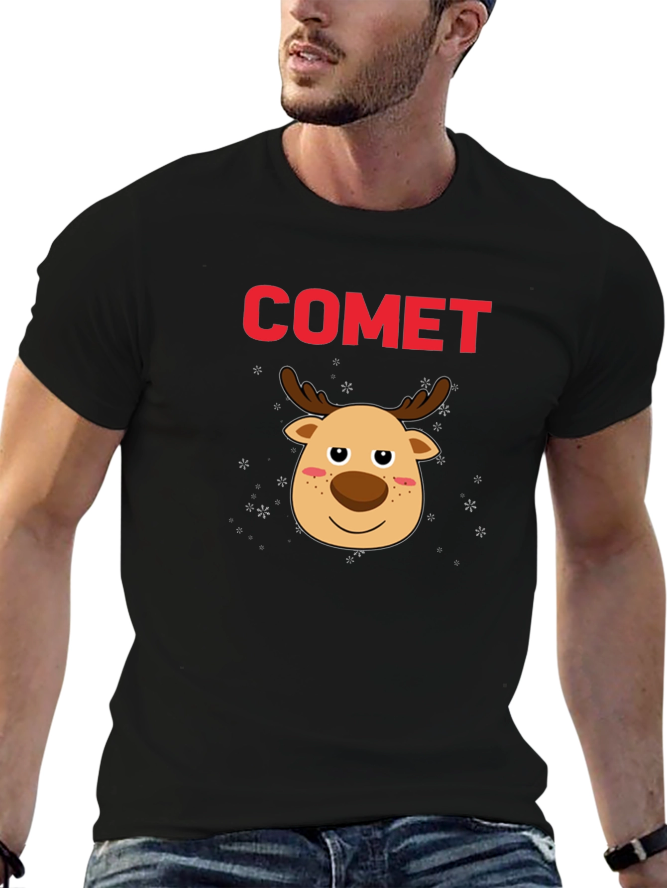 Comet Reindeer Christmas T-Shirt