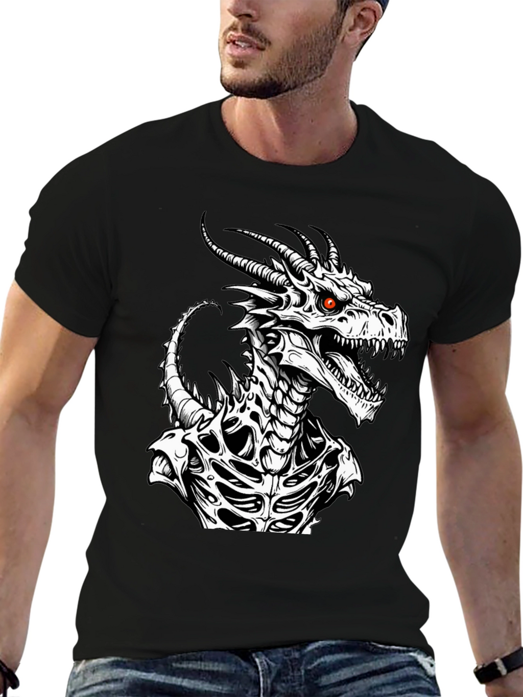 Dragon Graphic Tee - Black