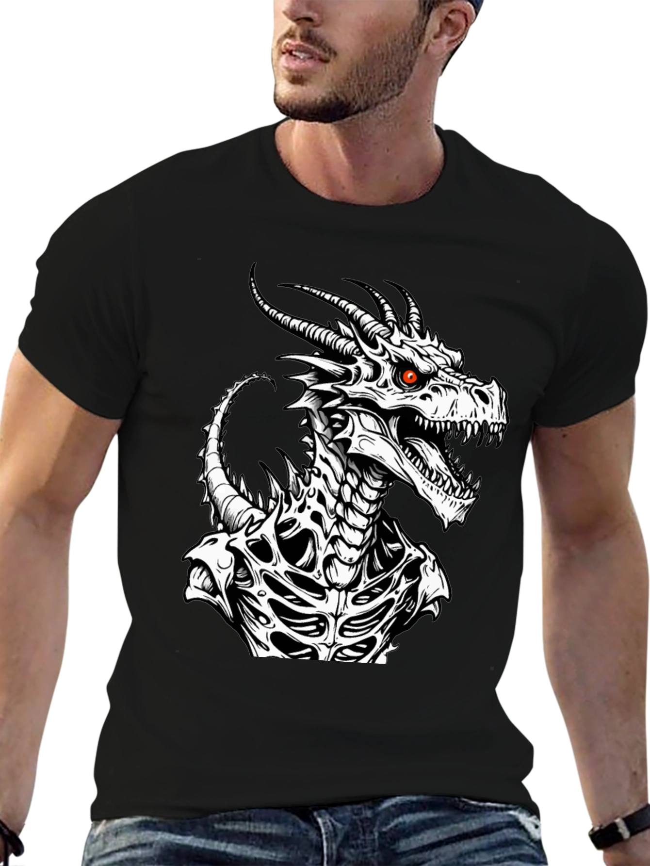 Dragon Graphic Tee - Black
