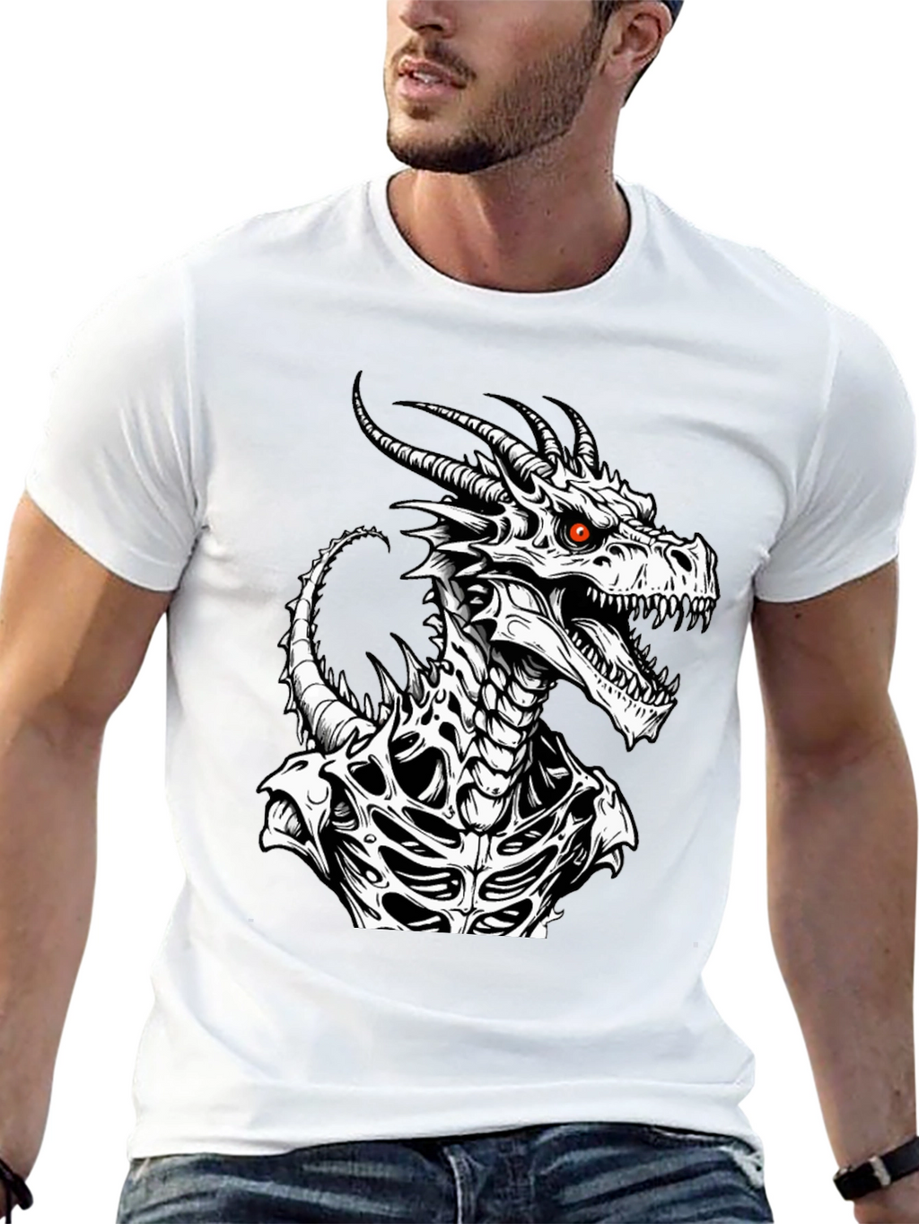 Dragon Graphic Tee - Black