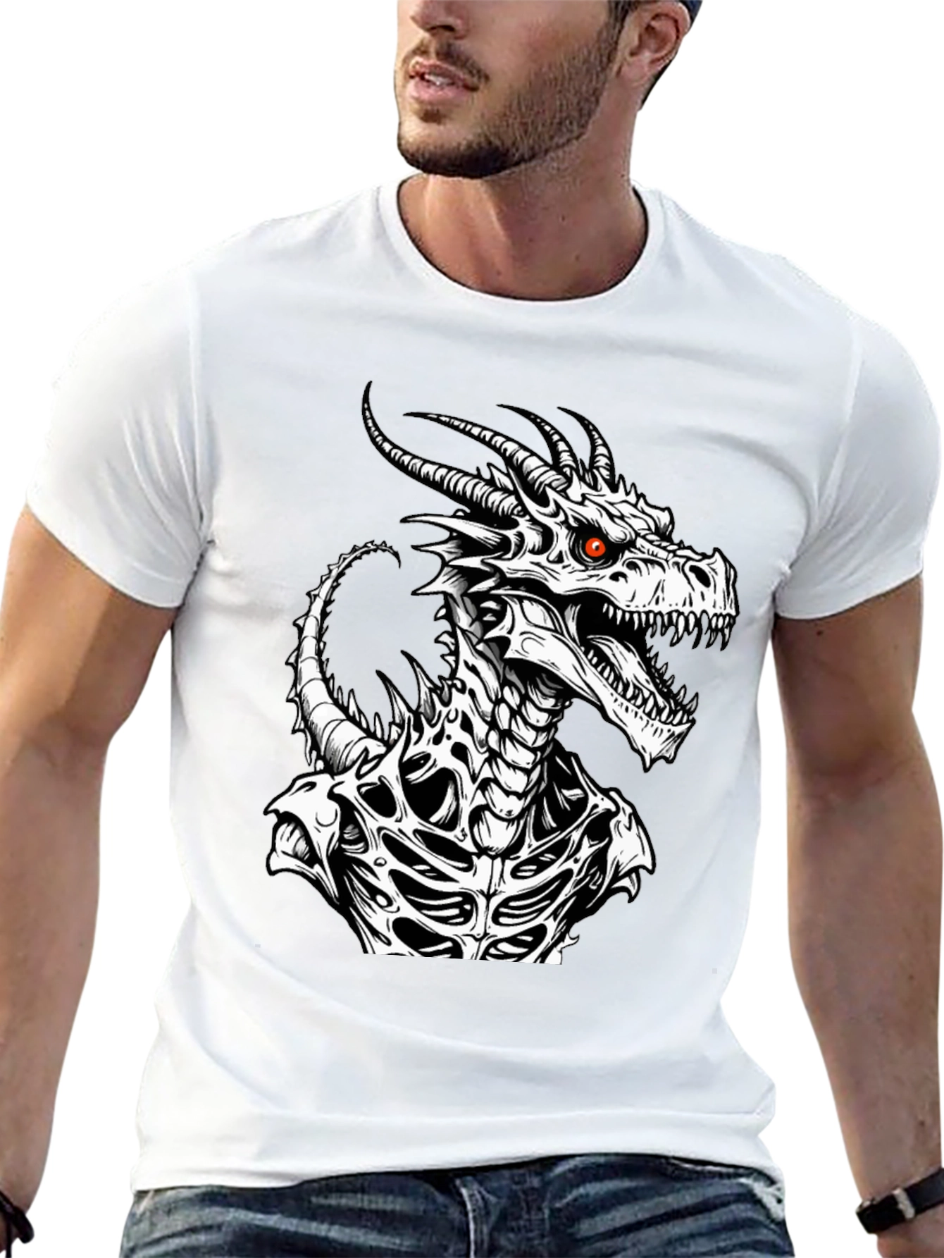 Dragon Graphic Tee - Black
