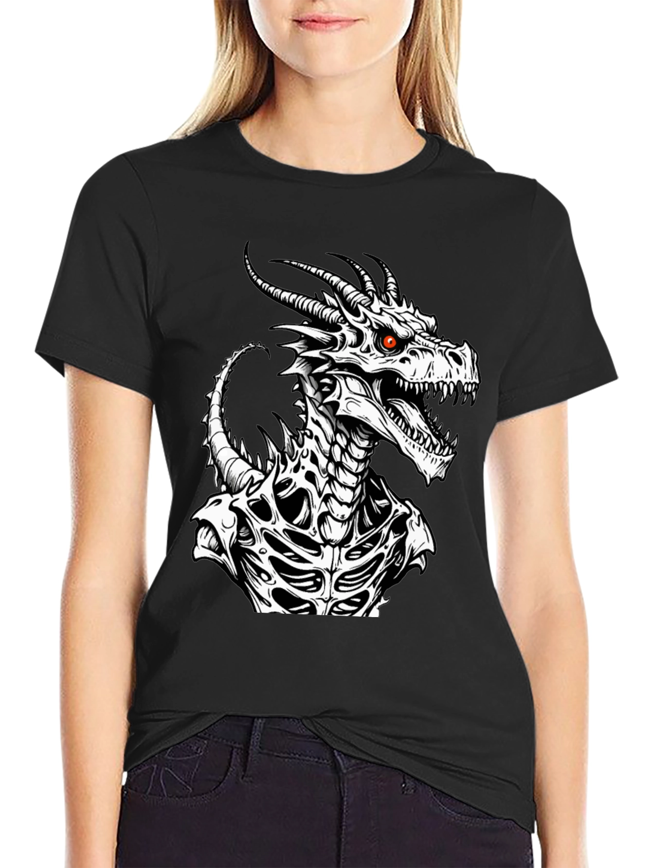 Dragon Graphic Tee - Black