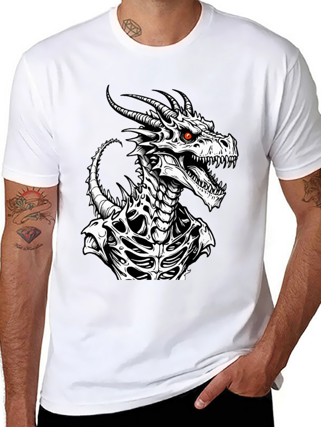 Dragon Graphic Tee - Black