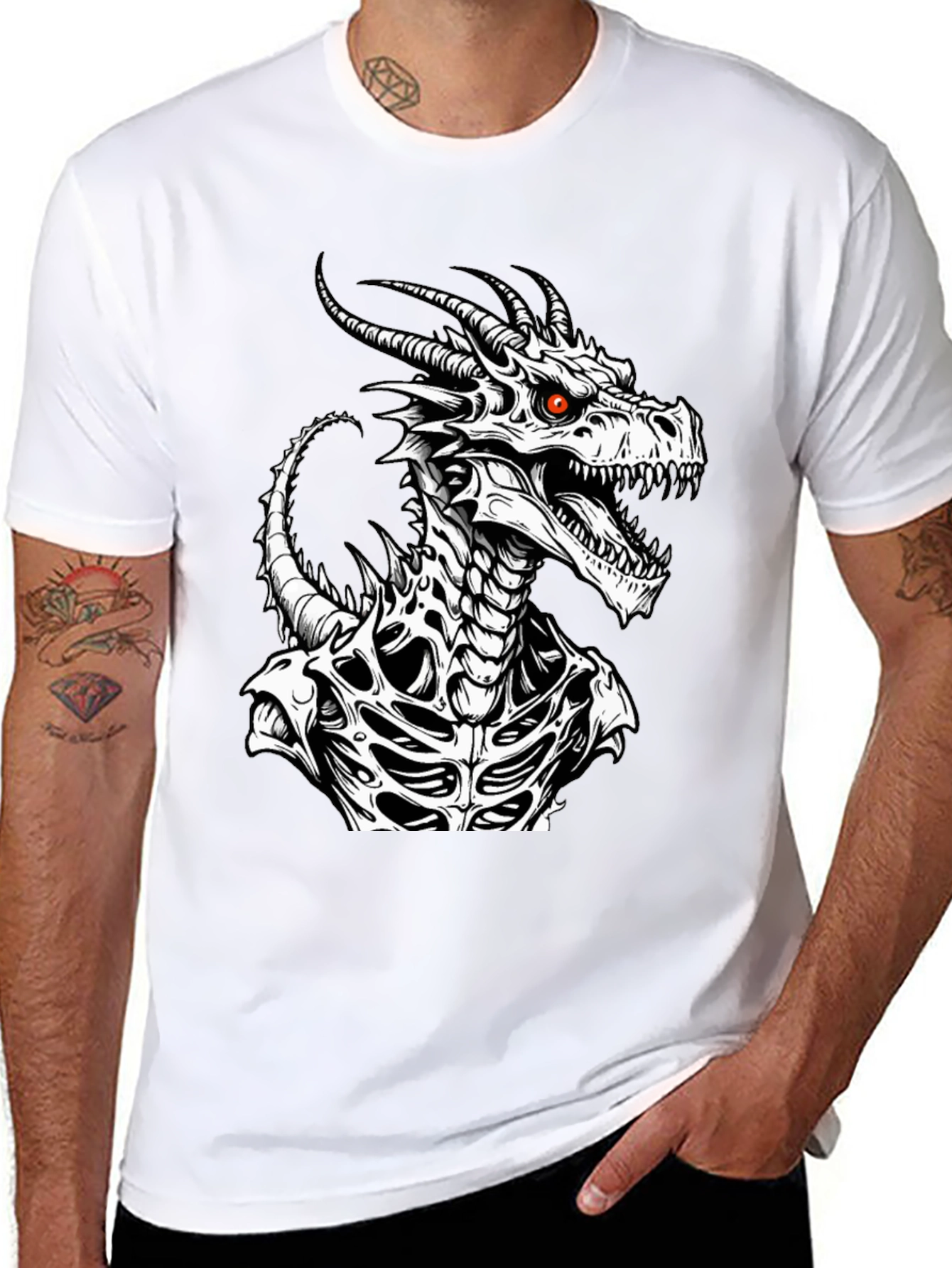 Dragon Graphic Tee - Black