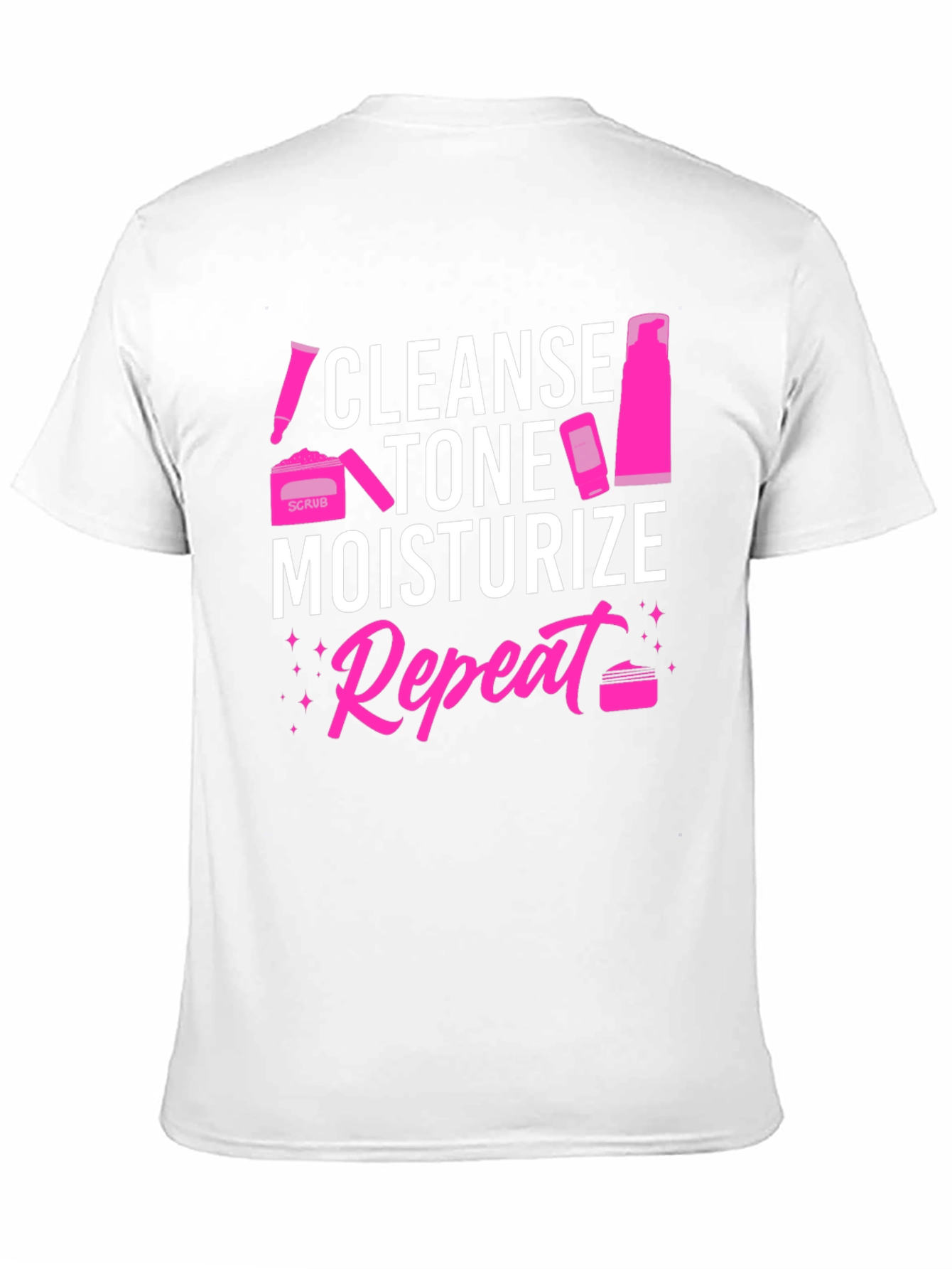 Cleanse Tone Moisturize Repeat Graphic Tee
