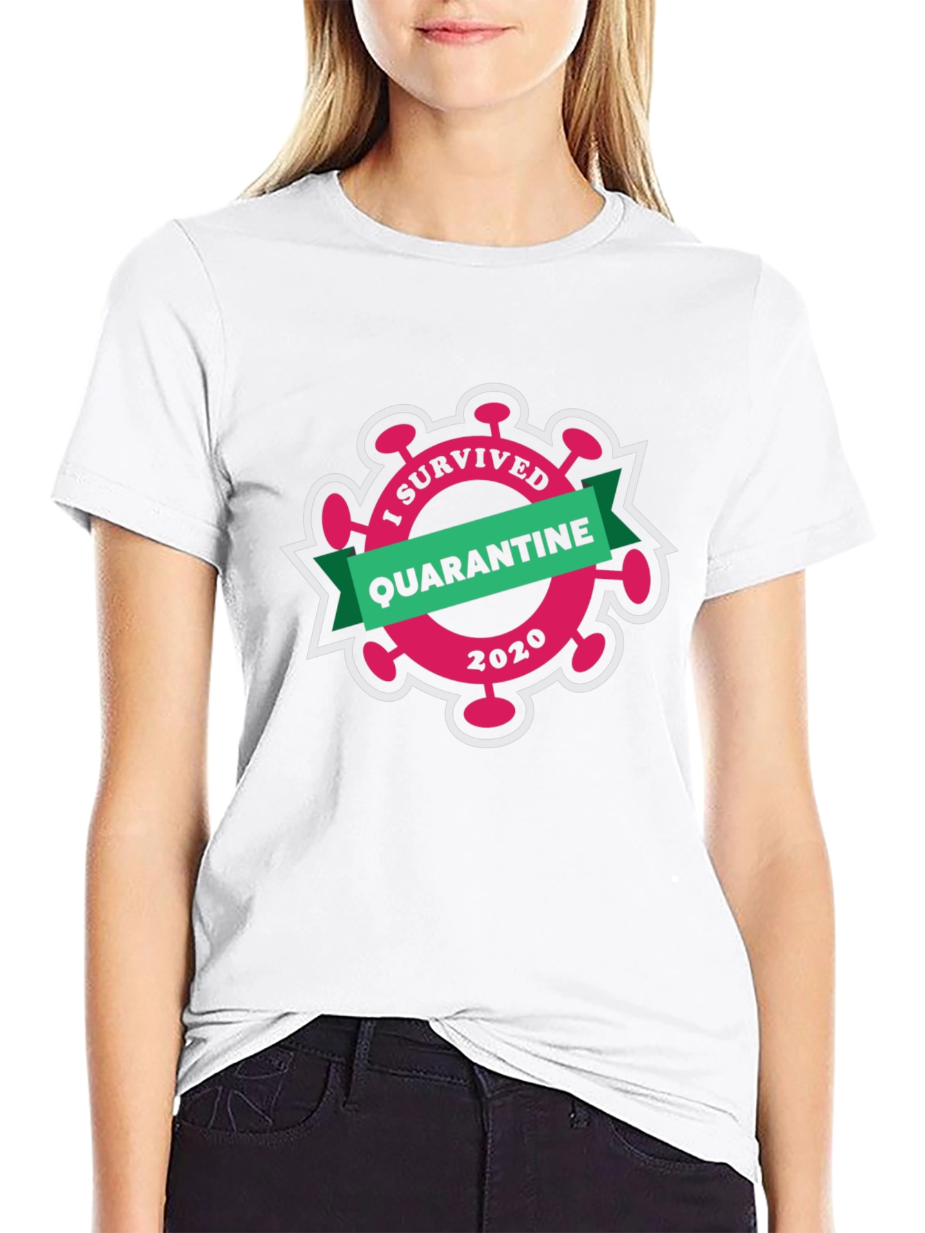 I Survived Quarantine 2020 Black T-Shirt