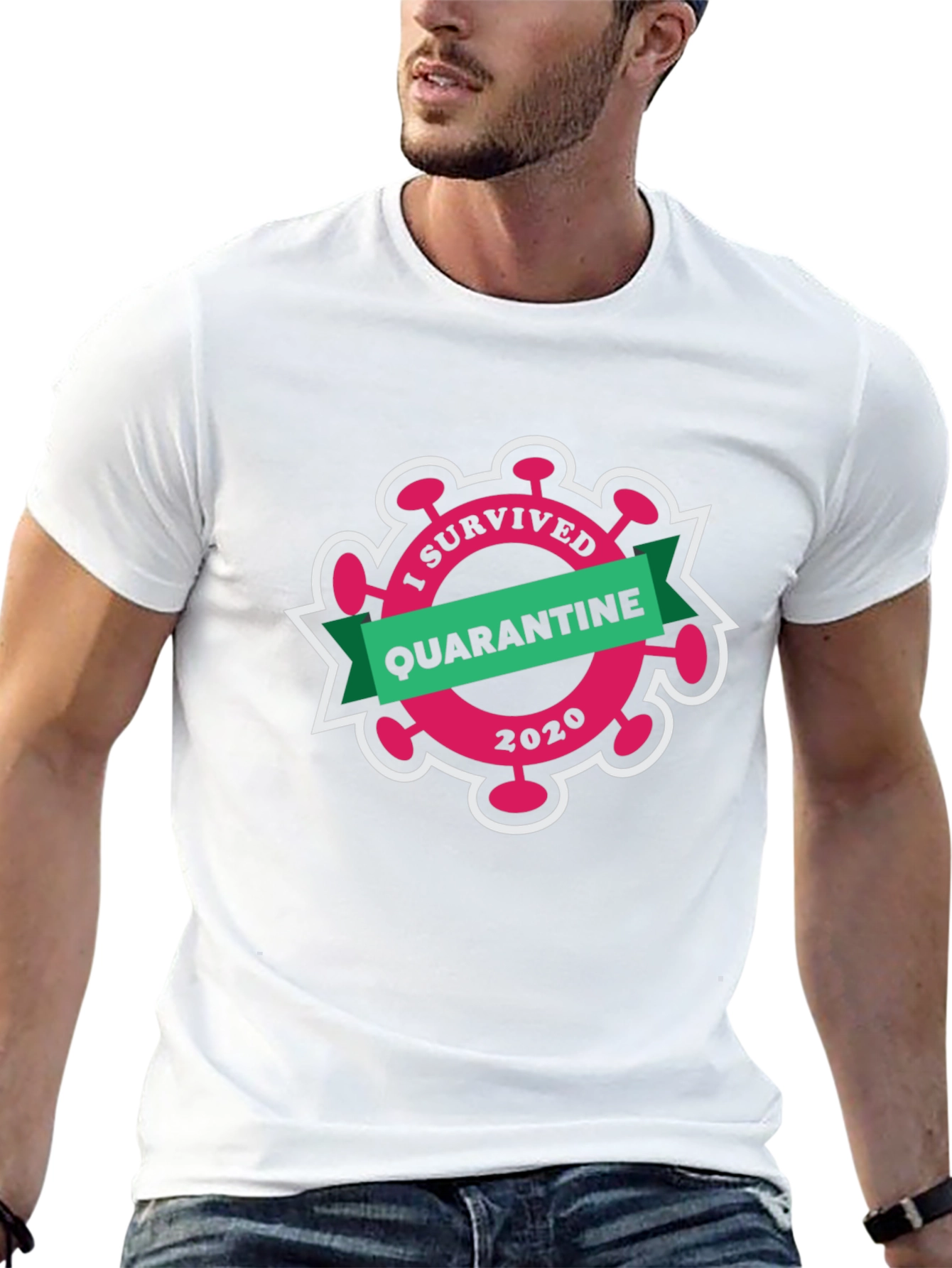 I Survived Quarantine 2020 Black T-Shirt