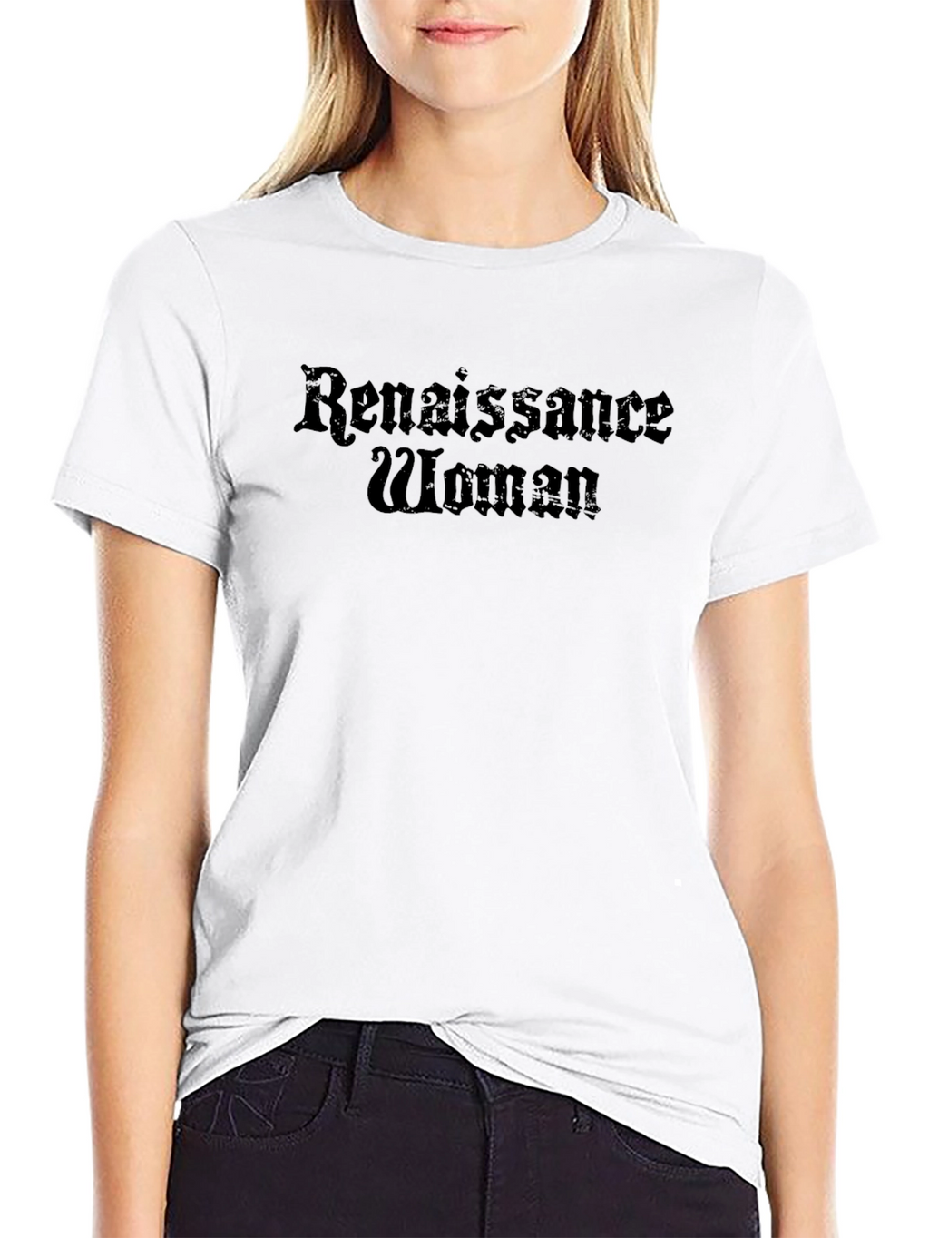Renaissance Woman Black Graphic T-Shirt