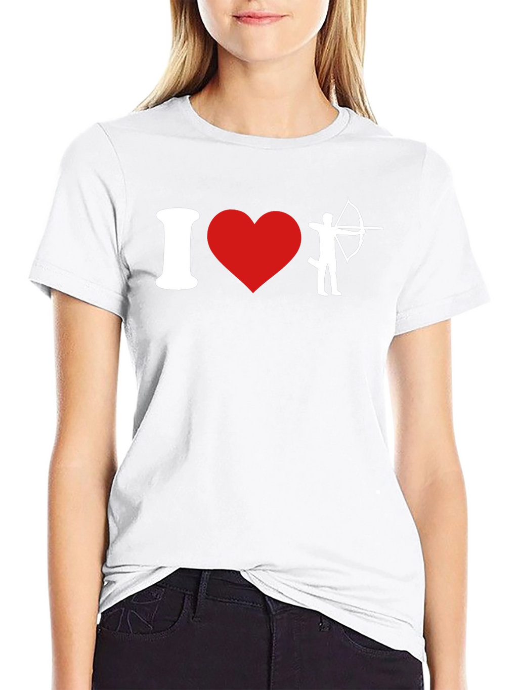 I Love Archery T-Shirt - Black Cotton Tee