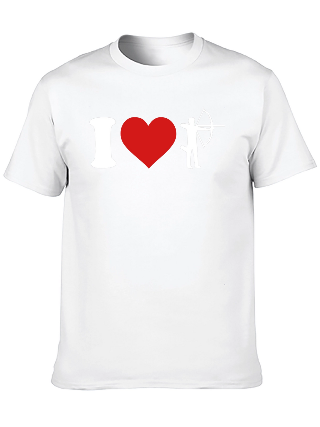 I Love Archery T-Shirt - Black Cotton Tee