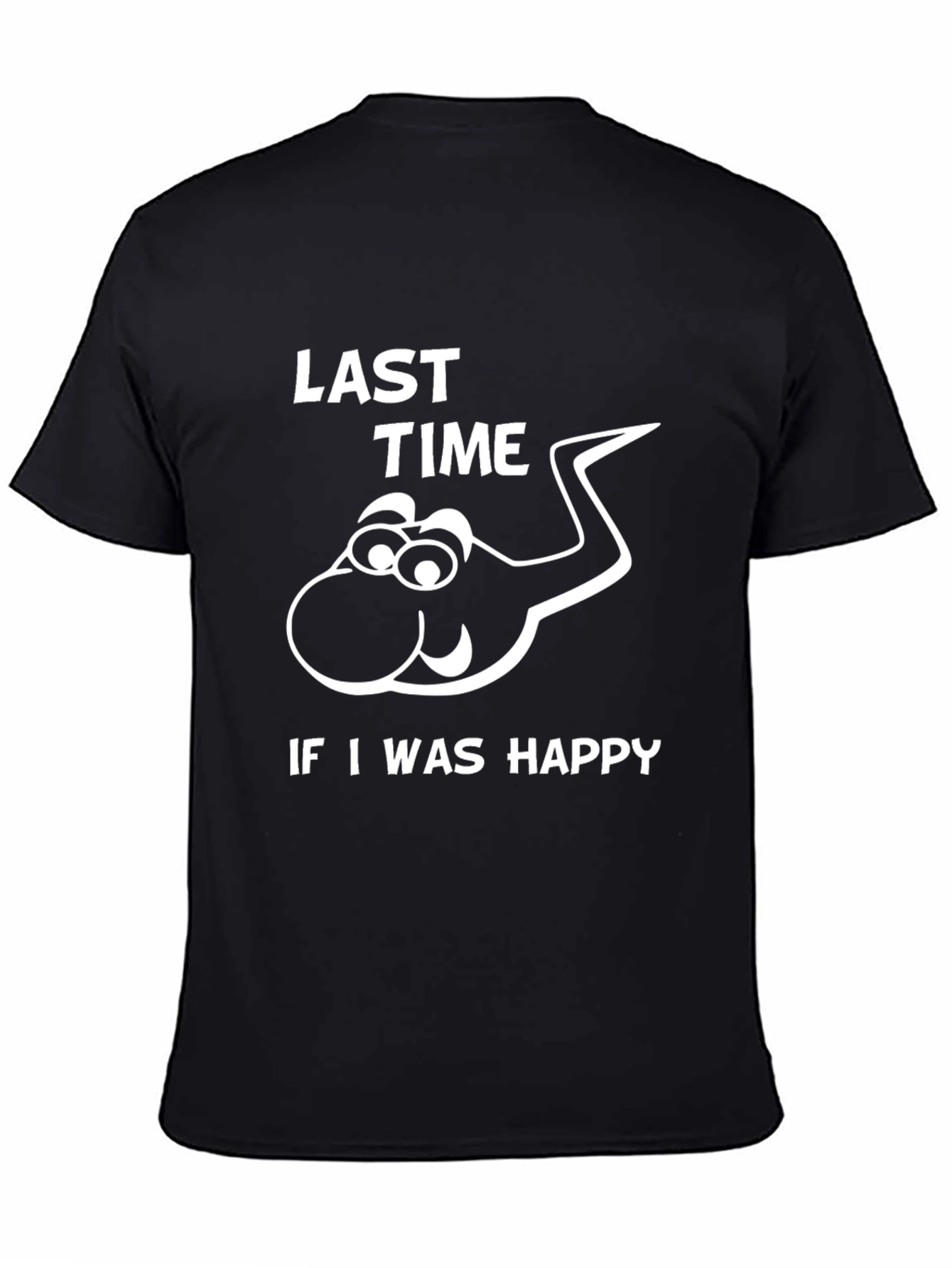 Funny Last Time Happy Sperm Graphic T-Shirt