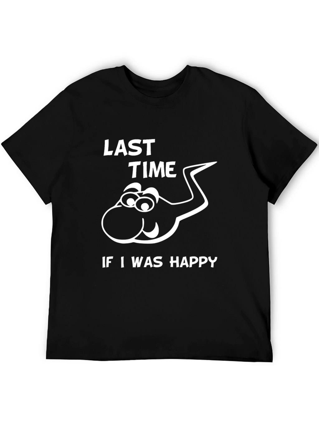 Funny Last Time Happy Sperm Graphic T-Shirt