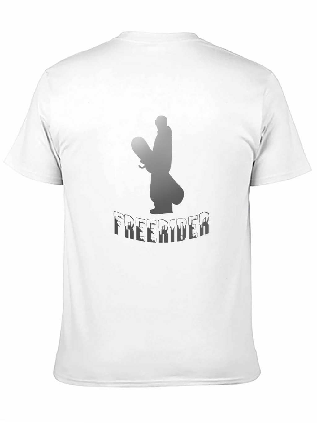 Freerider Snowboarder Graphic Tee - Black