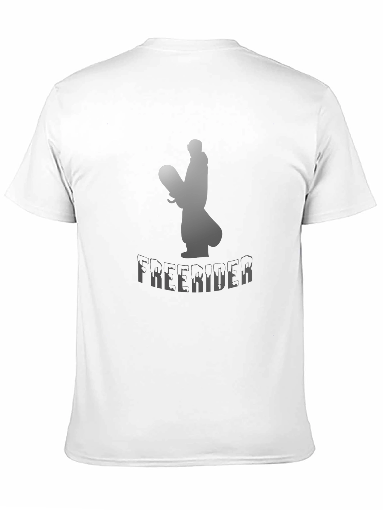 Freerider Snowboarder Graphic Tee - Black