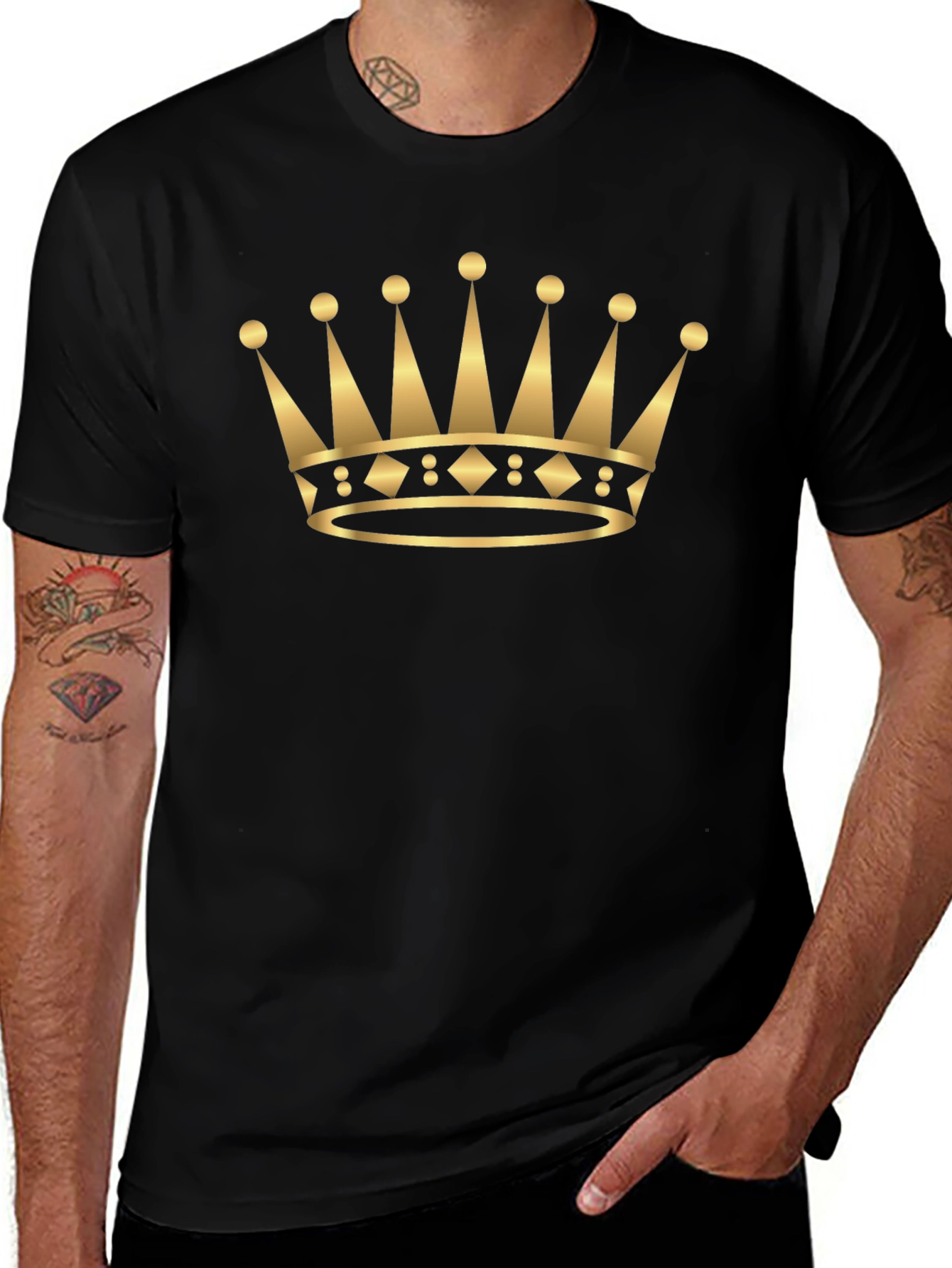 Golden Crown Graphic Tee - King Style